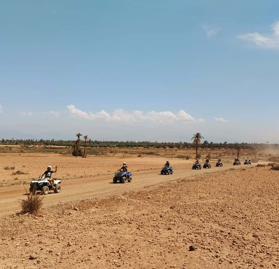 Marrakech:excursion quad in Oasis palm & jbilat desert,tea - Safety Briefing Before the Engines Start
