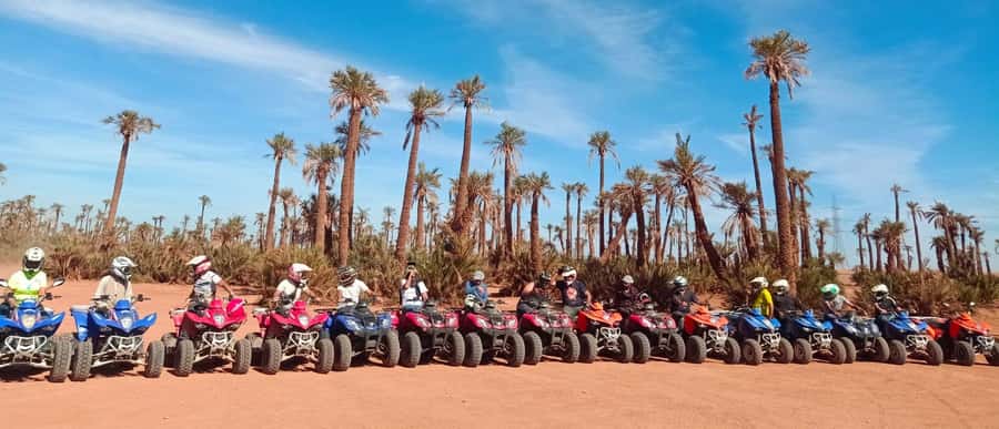 Marrakech, explore the palm grove desert by quad bike - Ten minutes to learn the controls and safety rules