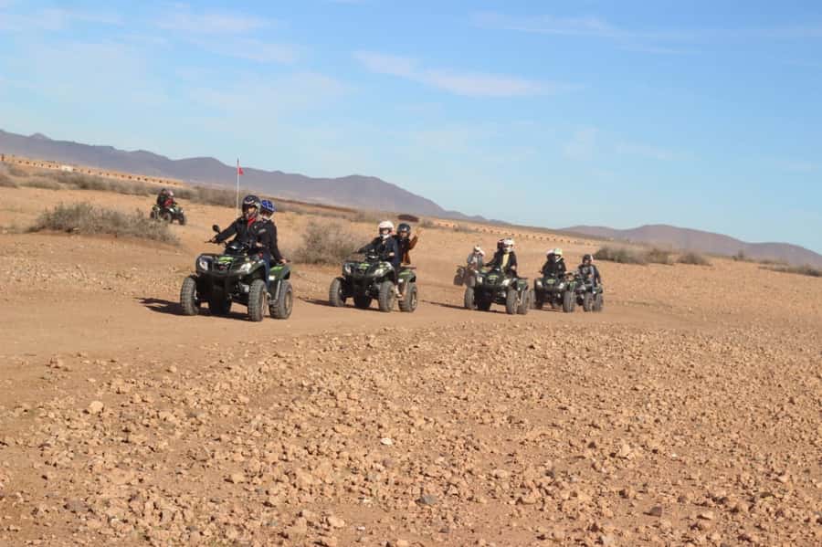 Marrakech, explore the palm grove desert by quad bike - Mint tea, mssemen, and a welcome pause