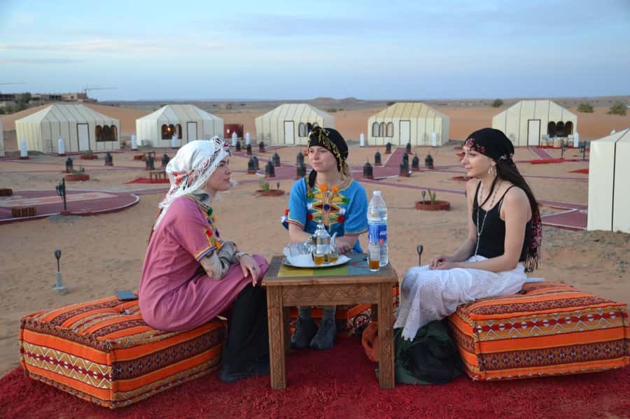 Marrakech/Fez: 3-Day Merzouga Desert Trip, Luxury ATV Option - Camels, sunset, and the desert camp