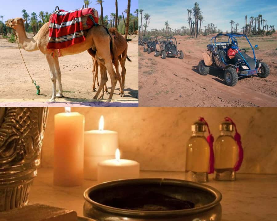 Marrakech: Half-Day Tour with Buggy Ride, Camel Ride and Spa - From Marrakech hotel pickup to the Berber village
