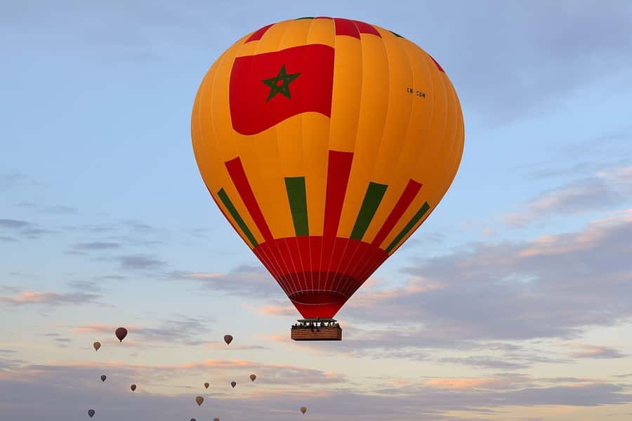 Marrakech: Hot Air Balloon Flight with Berber Breakfast - The gentle flight toward the Atlas Mountains