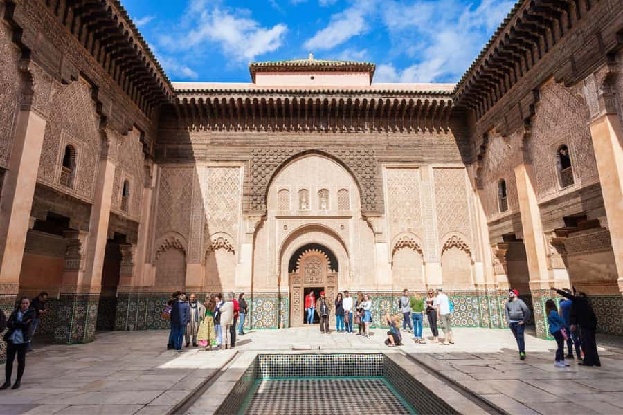 Marrakech: Madrassa Ben Youssef, Secret Garden & Medina Tour - Ben Youssef Madrasa and the details worth studying