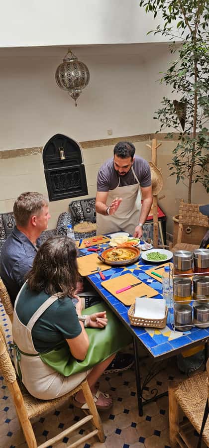 Marrakech: Moroccan Cooking Class with Local Chef - Inside the Riad Black Doors workshop