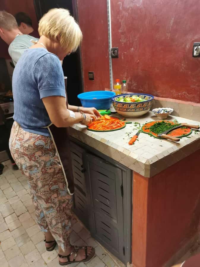 Marrakech: Moroccan Cuisine Cooking Class in Local Home - Cooking Moroccan Food in a Marrakech Home