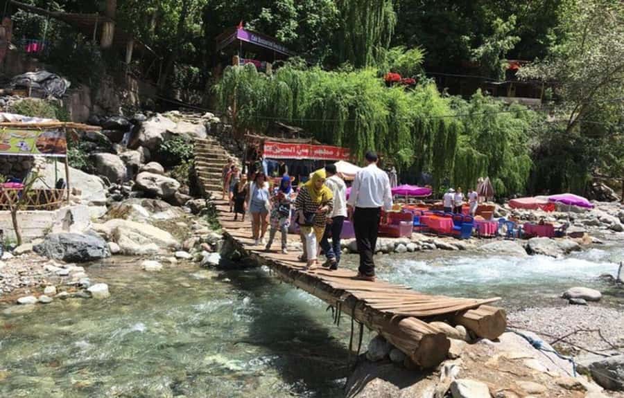 Marrakech: Ourika Valley Day Trip & Waterfalls Hike - The walk toward Setti Fatma Waterfalls