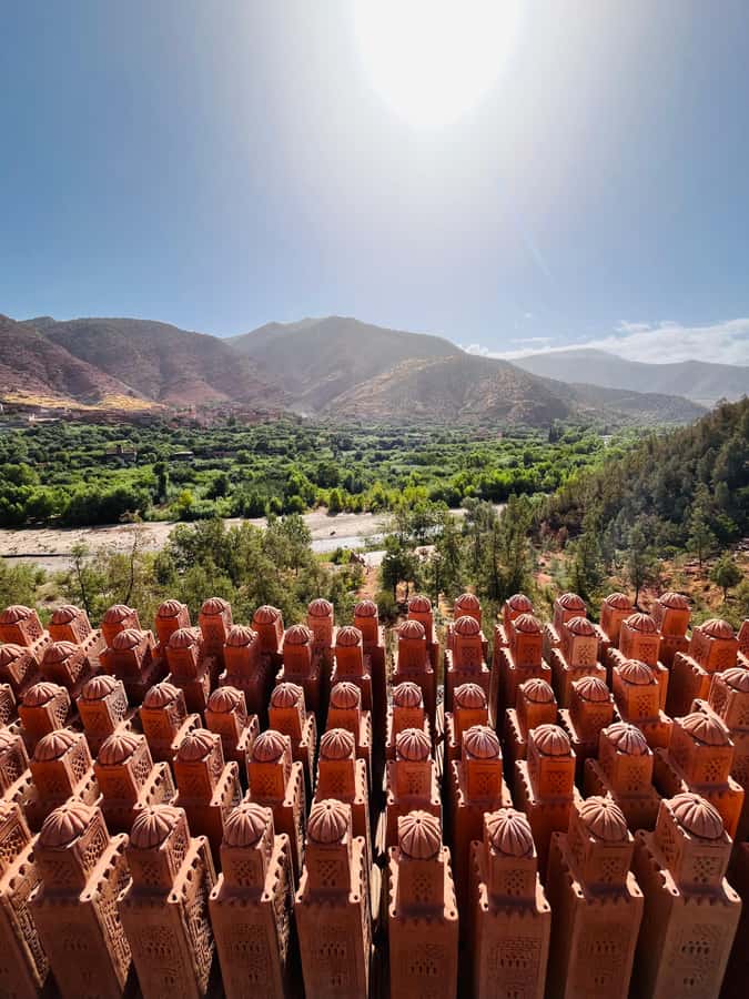 Marrakech: Ourika Valley Waterfalls & guided hike - The waterfall walk and the view from above