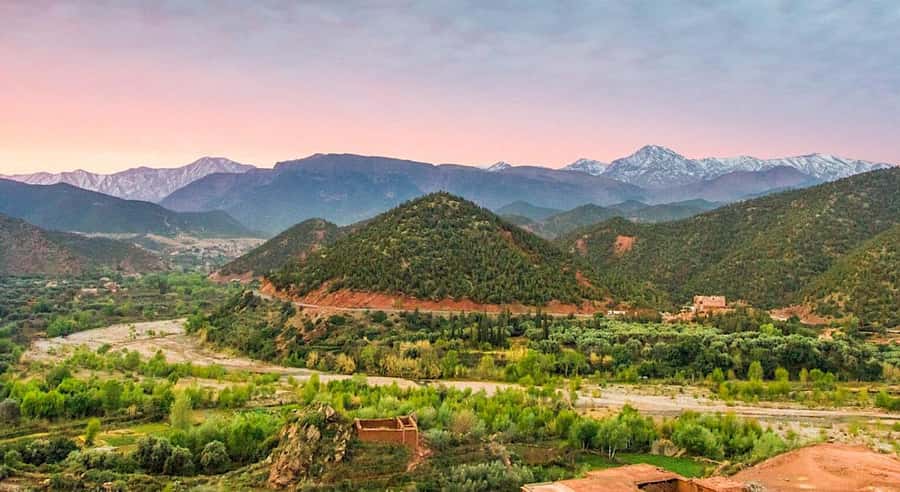 Marrakech: Ourika Valley Waterfalls Hike & Traditional Lunch - The first Ourika stop: tea, photos, and local crafts