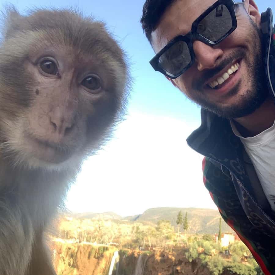 Marrakech: Ouzoud Waterfall, Guided Hike, Boat Ride & Lunch - Barbary macaques along the walking route