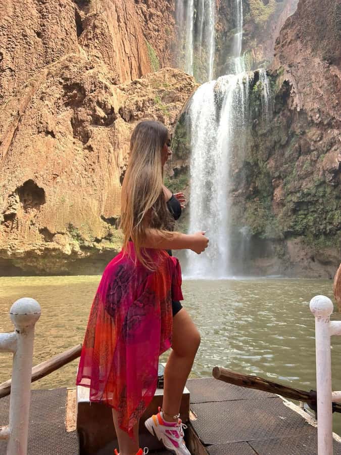 Marrakech: Ouzoud Waterfall, Guided Hike, Boat Ride & Lunch - The 20-minute boat ride below the falls