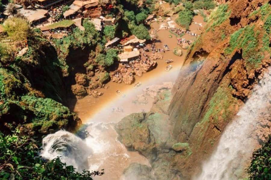 Marrakech: Ouzoud Waterfalls Trip, Guided Hike & Boat Option - Lunch with the falls in front of you