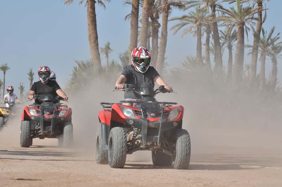 Marrakech: Palm Grove and Jbilat Desert Quad Bike Tour - Riding through the Palmeraie and rocky desert