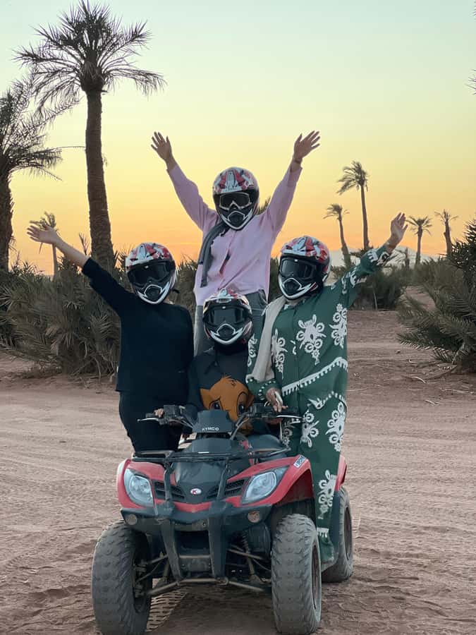 Marrakech: Palm Grove and Jbilat Desert Quad Bike Tour - The guide can make or break the morning