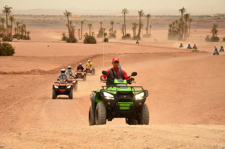 Marrakech: Palmeraie Guided Quad Tour with Tea Break - Pickup from Marrakech and the first safety briefing