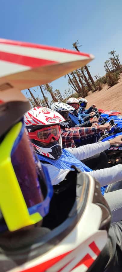 Marrakech: Palmeraie Private Quad Bike Experience - The photo stop and the sunset payoff