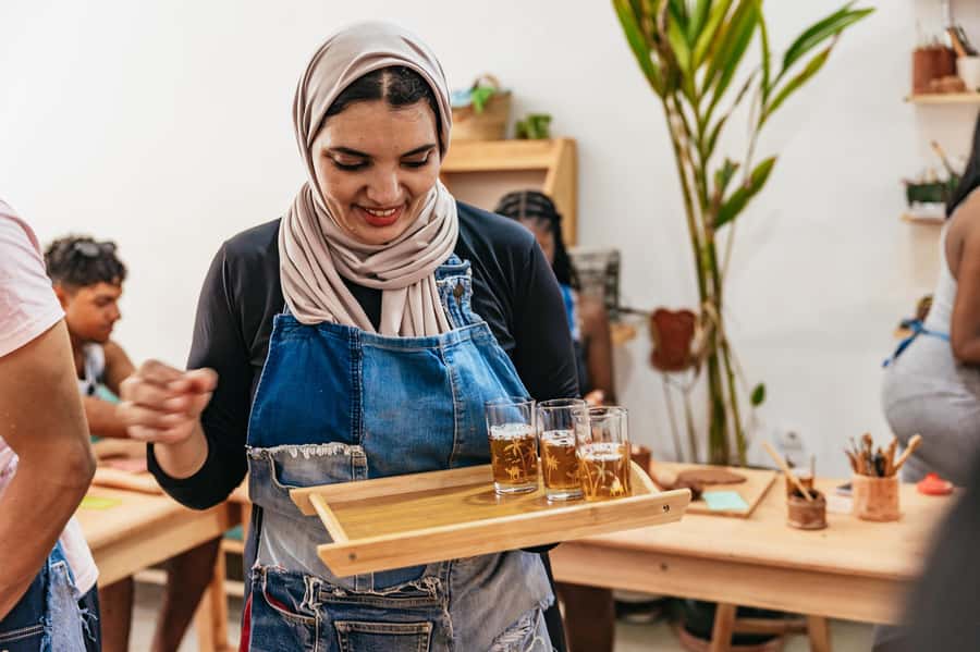 Marrakech: Pottery Workshop with Moroccan Tea - Choosing between a cup, box, tagine, and sculpture