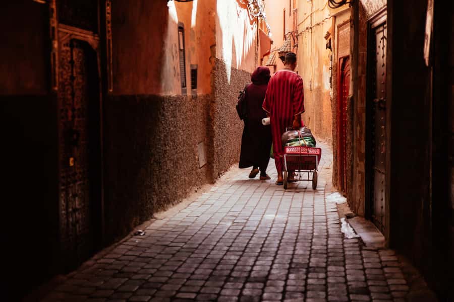 Marrakech: Private Food Tour – 10 Tastings with Locals - Koutoubia Mosque and the wider city view