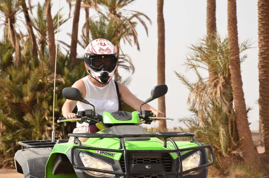 Marrakech: Quad activity in the Palmeraie with Tea break - Leaving Marrakech for the Palmeraie
