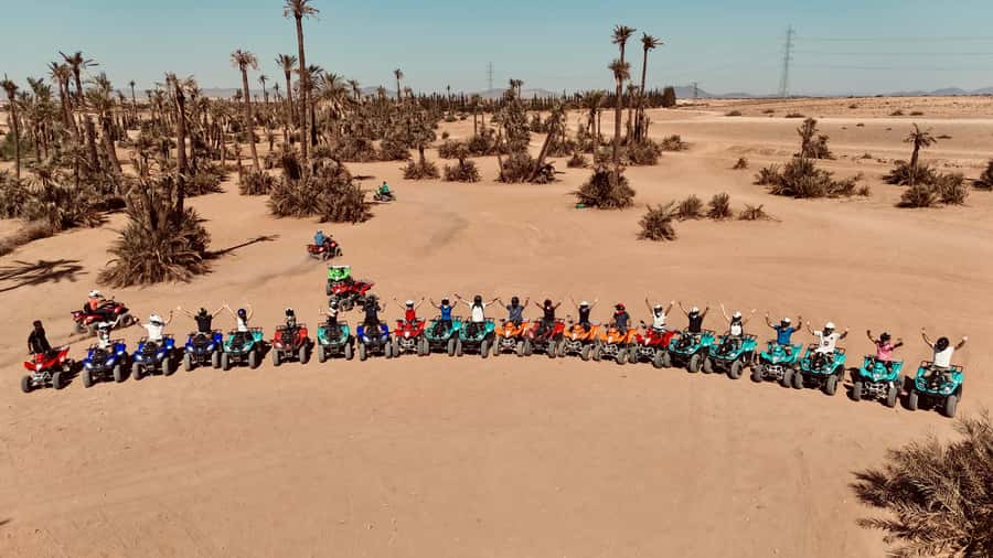 Marrakech: Quad activity in the Palmeraie with Tea break - A small village, hot tea, bread, olives, and honey