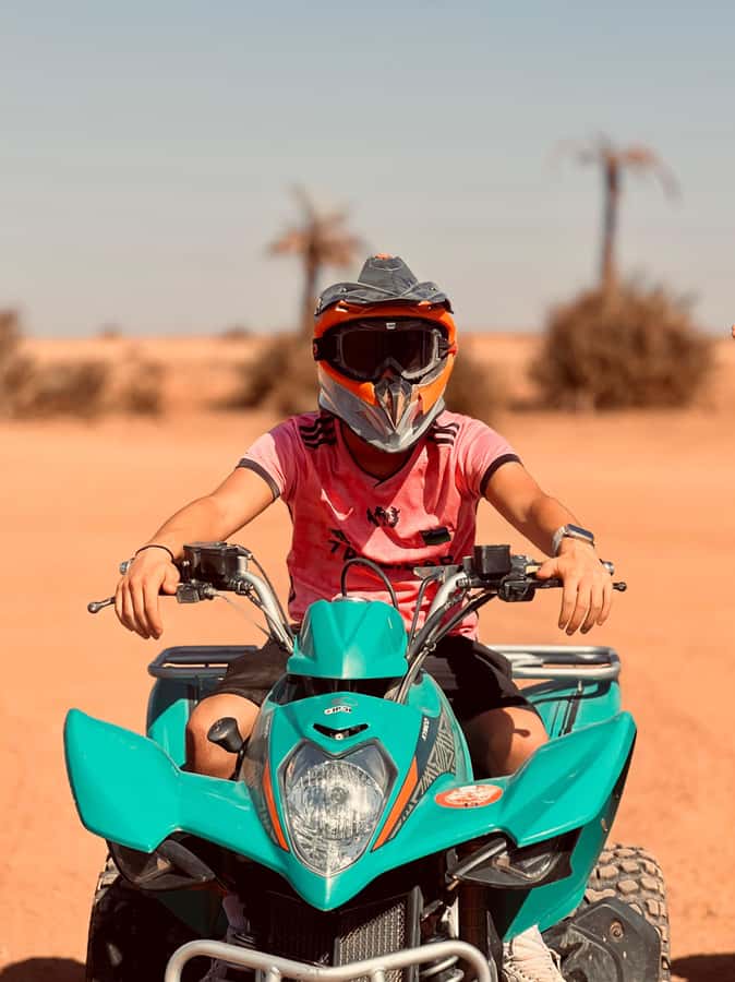 Marrakech: Quad activity in the Palmeraie with Tea break - Two hours through palm groves and desert tracks