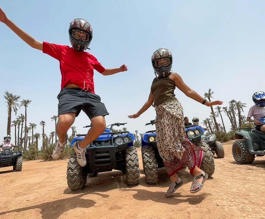 Marrakech Quad Bike Experience: Desert and Palmeraie - Tea first, then helmets and goggles