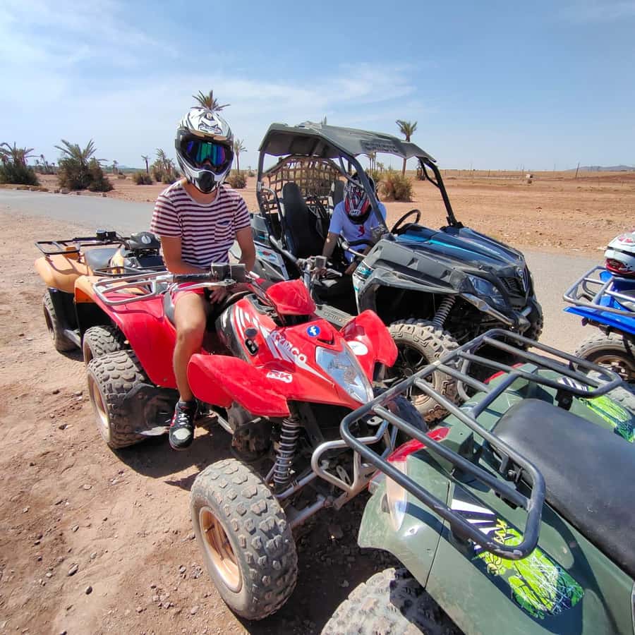 Marrakech: Quad Bike Tour to Palm Oasis and Jbilat Desert - Two hours across palm groves and desert tracks