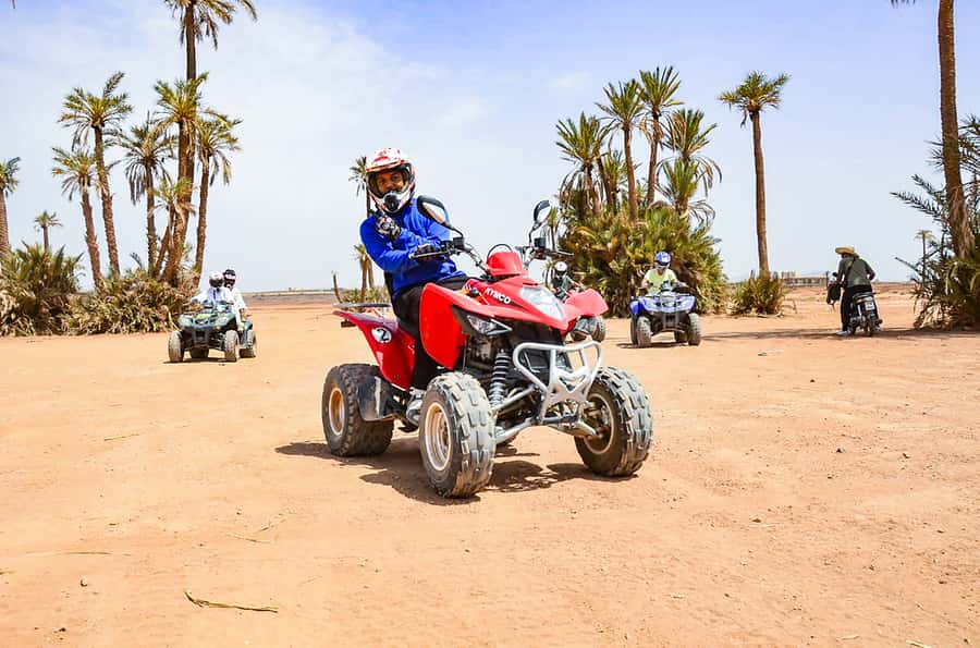 Marrakech: Quad Bike Tour to Palm Oasis and Jbilat Desert - What the ride feels like for beginners