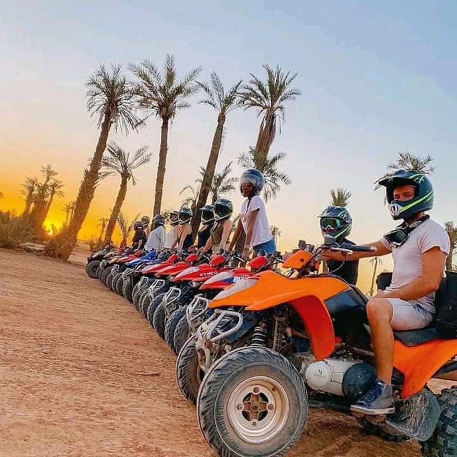 Marrakech: Quad excursion in the palm trees of Marrakech - Getting comfortable on an automatic quad