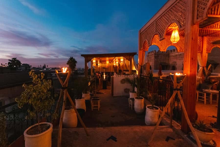 Marrakech: Rooftop Dinner with Koutoubia View - A Marrakech dinner built around the Koutoubia view