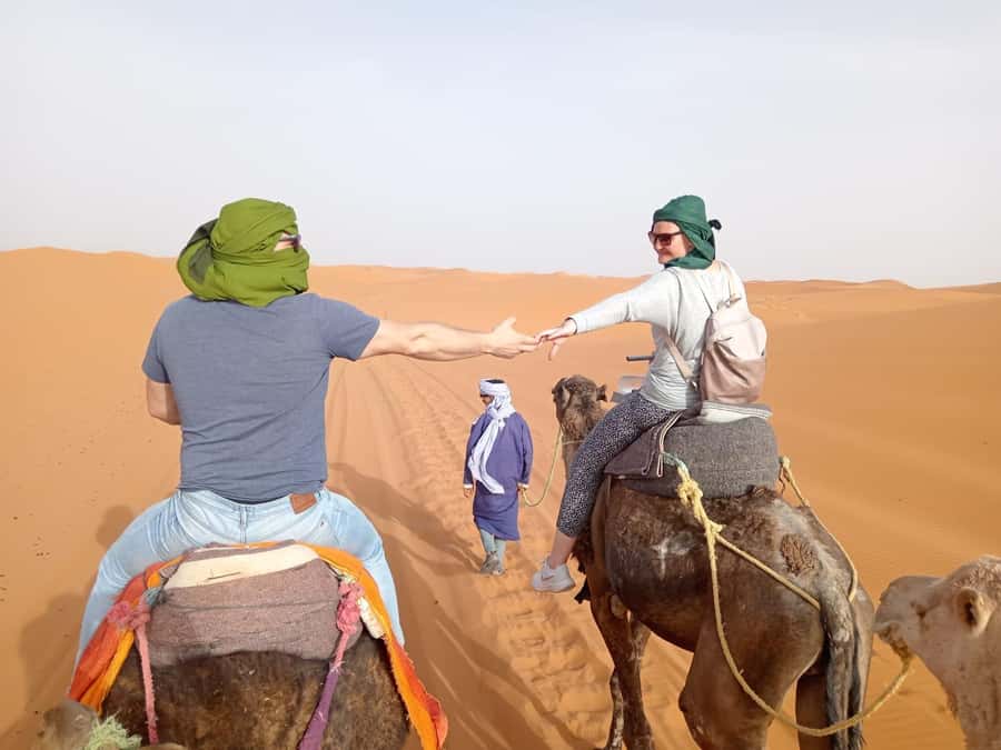 Marrakech To Fes: 3-Day Majestic Desert Sahara Tour - Walking through Ait Benhaddou