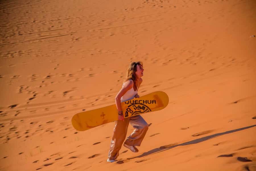 Marrakech to Fes: Quad, Dinner, Camel, 3-Day Desert Tour - Camel riding at sunset