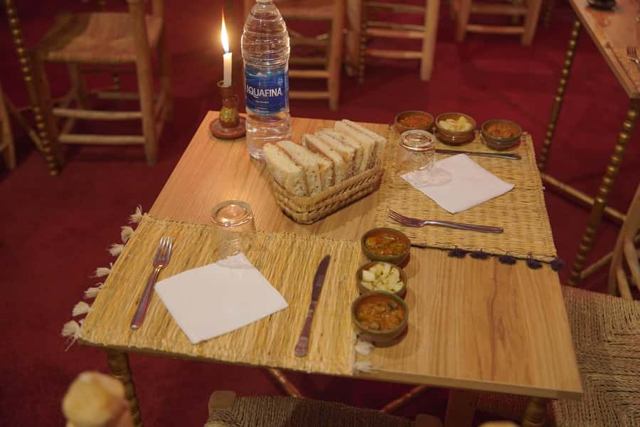 Marrakesh: Agafay Desert 3-Course Dinner Show & Pool Access - Mint tea and two pools at the desert camp