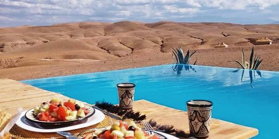 Marrakesh: Agafay Desert Tour with Lunch and Swimming Pool - The pool is the main event