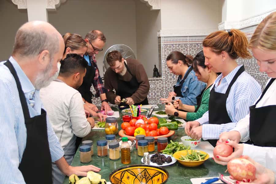 Marrakesh: Moroccan Dishes Cooking Class with a Local Chef - The final buffet and what you actually eat