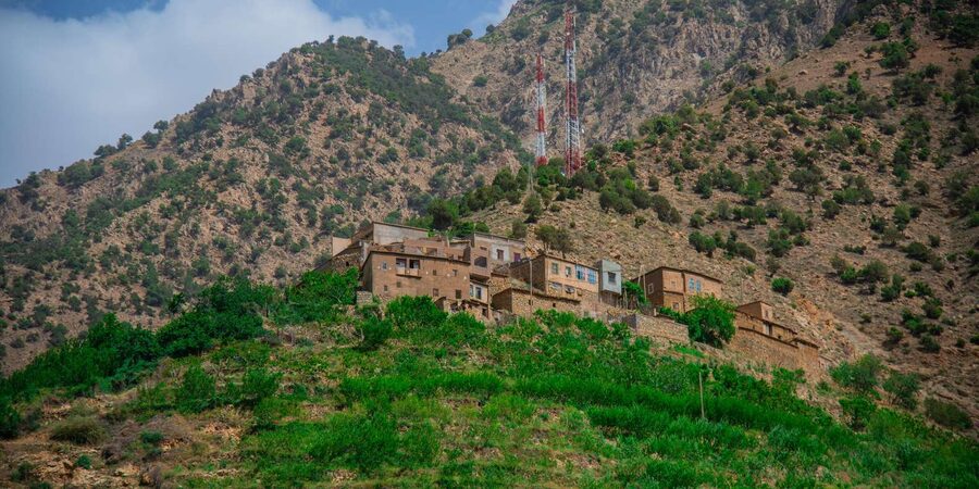 Marrakesh: Ourika Waterfalls, Atlas Mountains, Guide + Lunch - A traditional Berber house and mint tea