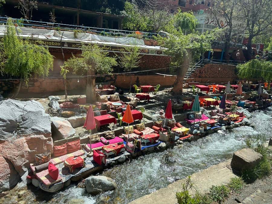 Marrakesh: Ourika Waterfalls, Atlas Mountains, Lunch + Guide - Walking to Setti Fatma waterfalls