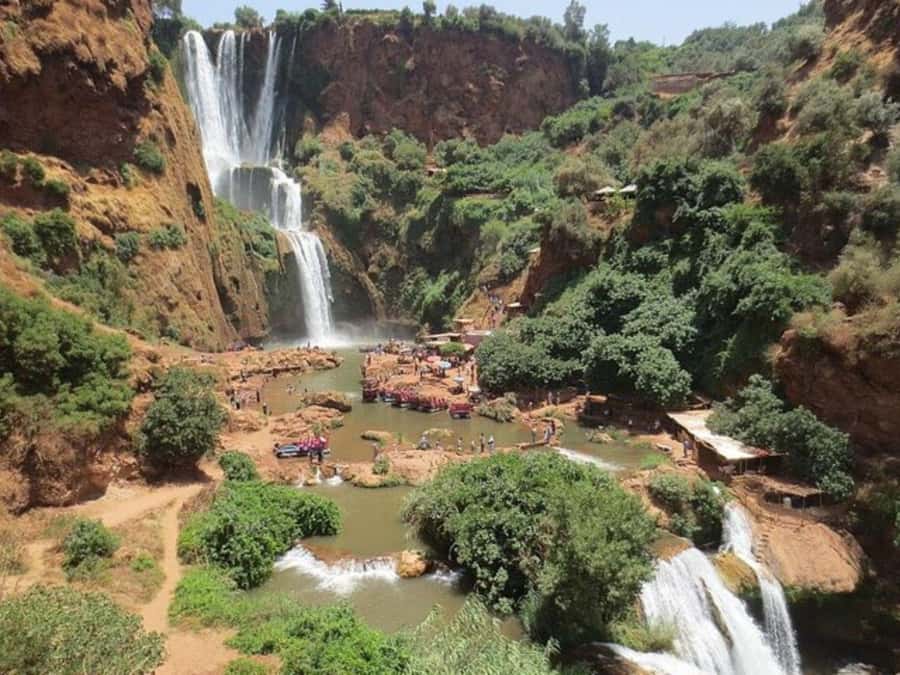 Marrakesh: Ouzoud Waterfalls Trip with Hike & Boat Option - The boat ride beneath the falls