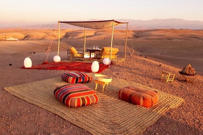 Marrakesh: Sunset Dinner in Agafay Desert with Show & Transfers - Agafay in five hours, not the Sahara in two days