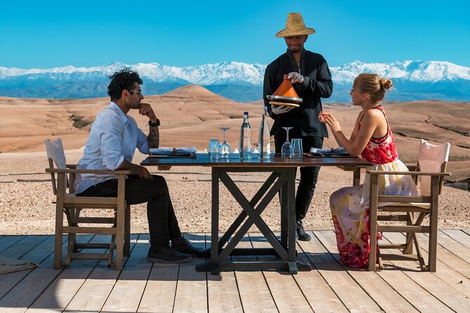 Marrakesh: Sunset Dinner in Agafay Desert with Show & Transfers - Leaving Marrakech for the Atlas Mountain view