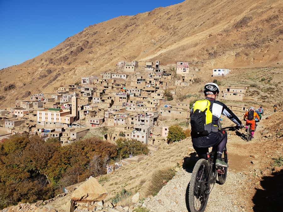 Marrakesh: Toubkal National Park Mountain Bike Trip w/Lunch - The first climb tests your legs