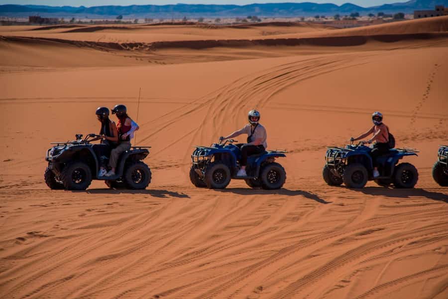 Merzouga : Adventure Quad Bike Safari, & Sandboarding - Riding the Merzouga dunes for 60 minutes