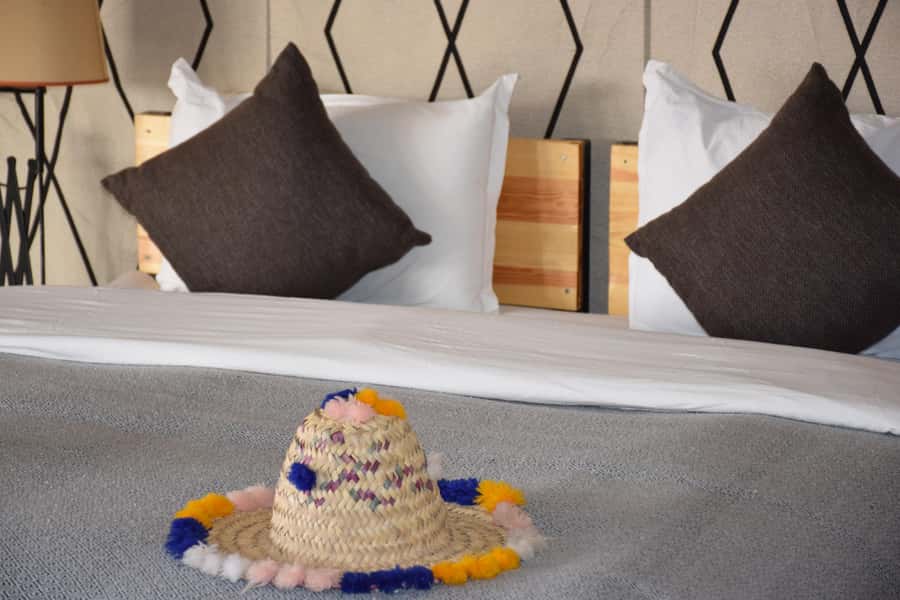 Merzouga: Overnight Stay in Luxury Desert Tent with Dinner - A private tent with desert comforts