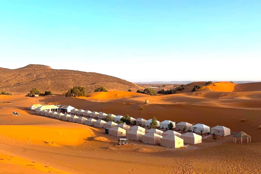 Ouarzazate to Marrakech: 3-Day Desert Tour with Camel Trek - The desert camp after dark