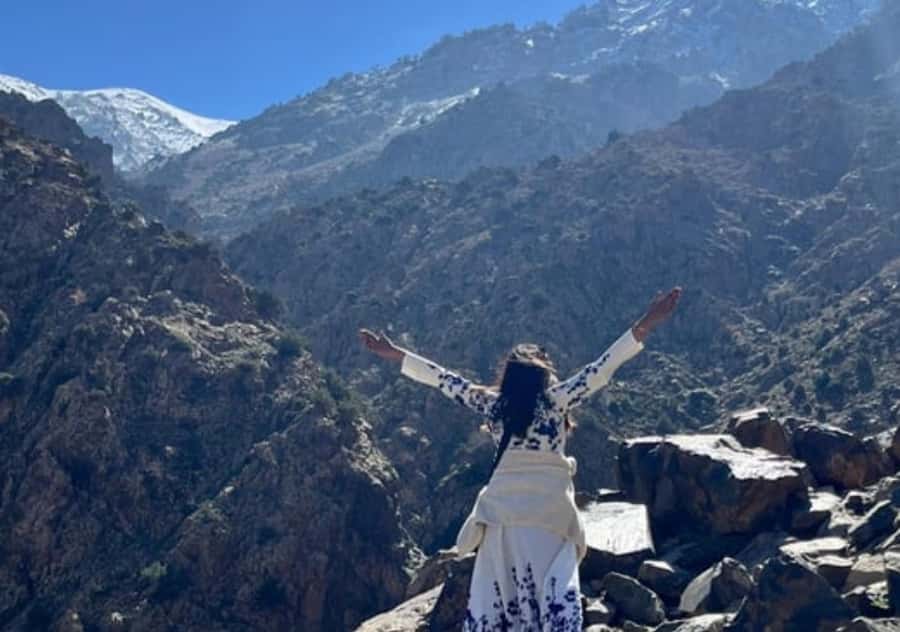 Ourika Valley Day trip: Hike, waterfall, lunch and Relax - A riverside lunch with tajine and mint tea