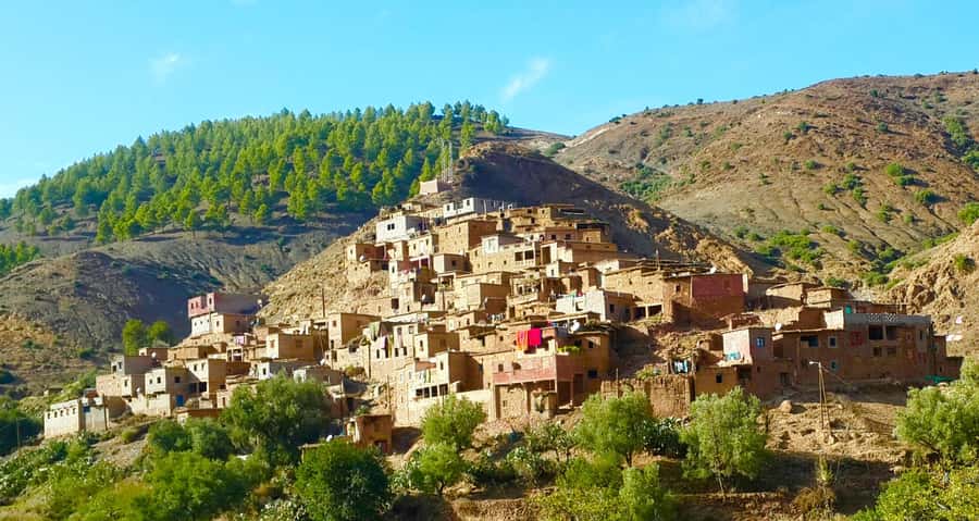 Ourika Valley with Atlas Mountains Day Trip from Marrakech - Setti Fatma and the route to the waterfalls