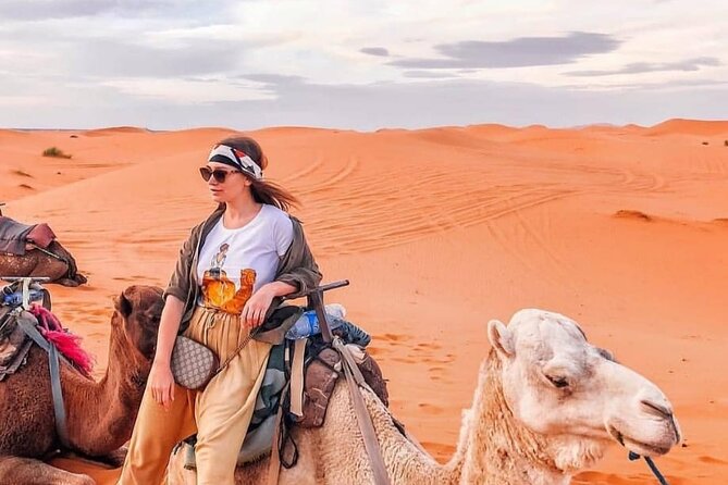 Overnight stay in desert camp & Camel trekking in the Sahara - From Riad Akabar to the Erg Chebbi dunes