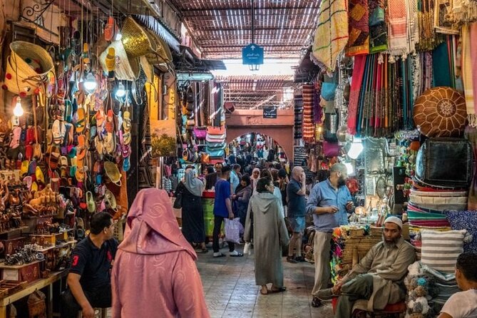 Private Marrakech excursion, camel ride or quad from Casablanca - Souk Semmarine and the art of shopping