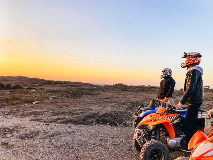 Quad biking in Agafay Desert with lunch & Camel Ride & pool - Cooling off beside the desert camp