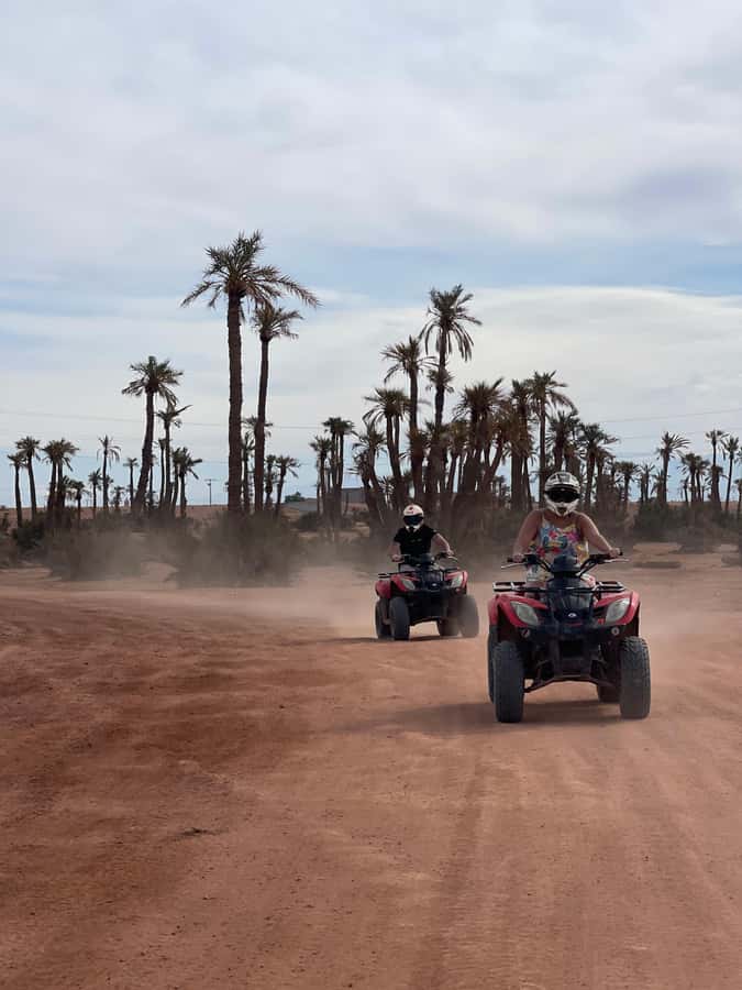 Quad biking in Marrakech's desert palm grove - Guide service matters more than the scenery