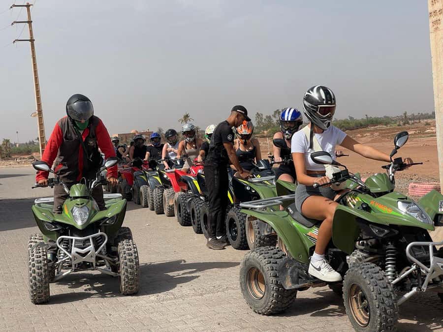 Quad biking in Marrakech's desert palm grove - What happens before the engines start